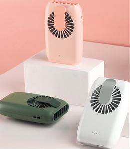 Ventilateur portable mini à suspendre au cou, à la taille ou au <span class=keywords><strong>plafond</strong></span>, 24 vitesses, batterie rechargeable pour voiture et usage domestique, petit ventilateur portable à collier - Product Image 1