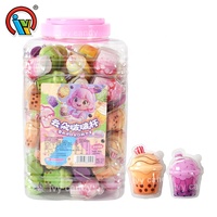 Bonbons à la saveur de fruits acidulés halal, barbe à papa, guimauve, sucette, bonbons fourrés à la confiture