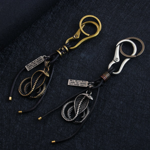 Cobra Keychain Alloy Metal Pendant Bronze Silver <b>Car</b> <b>Key</b> Accessory Retro Snake Design <b>Key</b> <b>Ring</b> Spring 2024 Yiwu Origin - Product Image 1