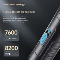 Nouvel ensemble de manucure électrique à trois lumières exclusif transfrontalier pour chats chiens polisseur d'ongles en plastique Durable pour animaux de compagnie toilettage élevé