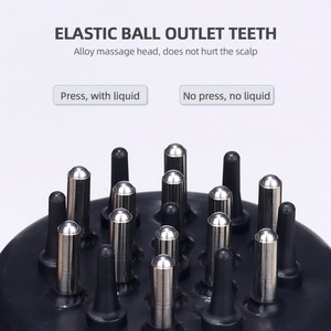 Peine de Masaje para Cuero Cabelludo con Aceites Esenciales, Peine de Silicona Portátil para Masaje Medicinal, Masajeador de Cabeza para el Crecimiento del Cabello - Product Image 3