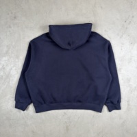Sweat-shirt à capuche pour homme en coton de haute qualité 345 g/m², tissu épais confortable, coupe ample, logo personnalisé, bleu marine, streetwear surdimensionné