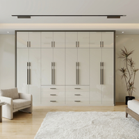 Armoire de chambre élégante en bois 2025 avec tiroirs – Meuble de rangement de qualité directement de l'usine pour dressing et maison