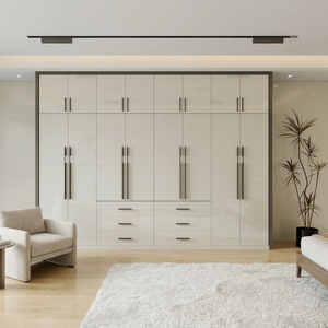 <span class=keywords><strong>Armoire</strong></span> de chambre élégante en bois 2025 avec tiroirs – Meuble de rangement de qualité directement de l'usine pour dressing et maison - Product Image 6
