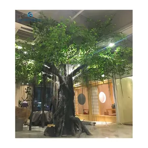 Fabricant de plantes d'arbre décoratif d'intérieur et d'extérieur plante artificielle arbre Ficus Banyan artificiel