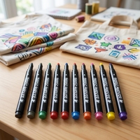 Marqueurs textiles Bestationery en gros pour coloration, graffiti, peinture artistique, aquarelle, non toxiques, stylos marqueurs pour tissu, marqueurs de couleur