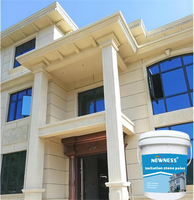 Matériau de décoration murale extérieure de style naturel, revêtement de bâtiment durable avec peinture texturée en pierre naturelle