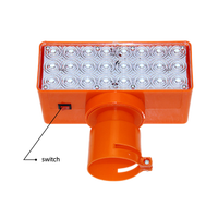 Maxroad MR-SLL110, signalisation routière de sécurité, lumière stroboscopique solaire, couleur jaune, protection IP33, réfléchissant, LED haute luminosité
