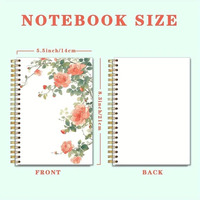 Coquette Chic cuir relié cahier à spirale A6 taille mignon affaires arc gâteau conception collège gouverné Journal bureau école travail cadeau