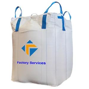 Penjualan terlaris langsung dari pabrik tas besar kuat tas FIBC Jumbo plastik 1 Ton FIBC tas besar Jumbo untuk 500kg 1000kg