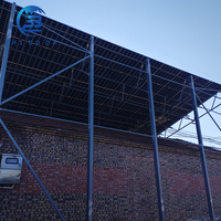 Structure de montage solaire triangulaire en acier revêtu d'alliage d'aluminium pour toit plat/incliné, toiture en tuiles ou toiture en tôle colorée