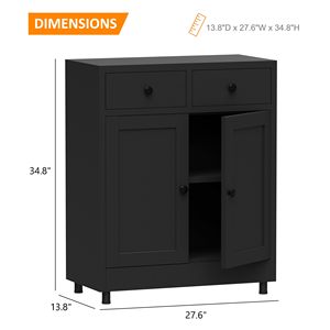 Buffet de rangement en bois durable et écologique avec <span class=keywords><strong>tiroirs</strong></span> et étagère réglable pour salon, chambre <span class=keywords><strong>à</strong></span> coucher, salle <span class=keywords><strong>à</strong></span> manger - Product Image 6