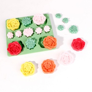 TangChu Floral Dish & Plate Silicone Mold <b>Set</b> for Making <b>Soap</b> Dishes, Jewelry Trays, Candles and Home Organizers - Product Image 2