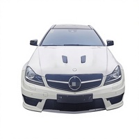 Nouveau kit carrosserie Mercedes-Benz Classe C W204 Pare-chocs avant/arrière Capot Ailes Jupes latérales Fixation par boulons Matériau PP Ajustement parfait à 100 %