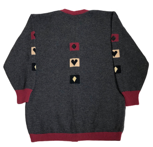 Producto <span class=keywords><strong>de</strong></span> servicio OEM personalizado nuevo gris <span class=keywords><strong>Vintage</strong></span> Street Wear Arty Cardigan <span class=keywords><strong>mujer</strong></span> estilo <span class=keywords><strong>Vintage</strong></span> 80s lana cárdigan suéter - Product Image 2