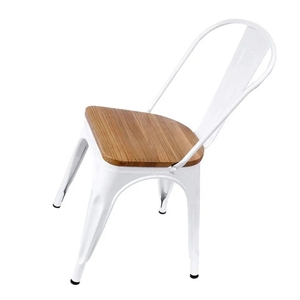 בציר תעשייתי זול עיצוב פשוט stackable מסעדה קפה <span class=keywords><strong>chaise</strong></span> עץ אוכל cadeira <span class=keywords><strong>tolix</strong></span> כיסא עם עץ - Product Image 2