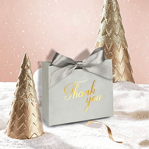 Eco-friendly Wholesale Mini Kraft Paper Gift <b>Bag</b> With Silk Bow Bulk Supply For <b>Small</b> Cosmetic Chocolate Wedding Favor Packing - Product Image 3