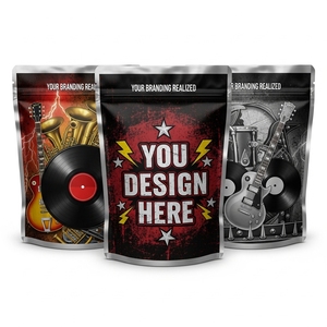 Sachet Doypack en plastique réutilisable, haute résistance, avec fermeture éclair, pour thé matcha, latte, poudre, lait, sucre, aliments pour animaux, gelée (Mylar) - Product Image 2