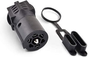 7 à 4 Voies 5 Voies Remorque Lumière <span class=keywords><strong>Adaptateur</strong></span> de <span class=keywords><strong>Prise</strong></span>, 7 broches Rondes à 4 Broches 5 Broches Plat Lame de Remorque de Bateau de RV Connecteur - Product Image 2