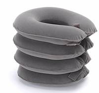 Dispositif de traction cervicale gonflable, étireur cervical en plastique, portable, confortable, soulagement de la douleur chronique au cou, utilisation hospitalière, taille unique