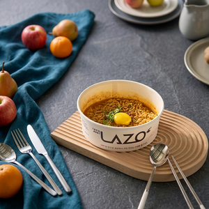 Tazón Grande para Fideos, Apto para Inducción, de Papel, Calentable, para Ollas Automáticas de Ramen, Hecho en Corea, Venta Directa de Fábrica, 1600cc - Product Image 1