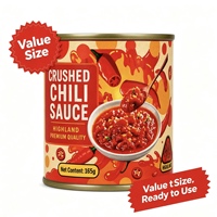 Sauce chili hachée en conserve en vrac 45 unités, pâte de piment rouge fermentée, condiment salé, vente en gros pour la restauration et les restaurants