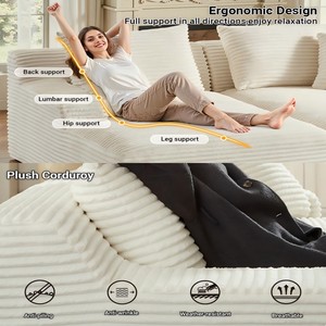 Canapés modulables désossés à compression Unisofa pour la maison Meubles de salon sans cadre de luxe Canapé-<span class=keywords><strong>lit</strong></span> compressé - Product Image 3