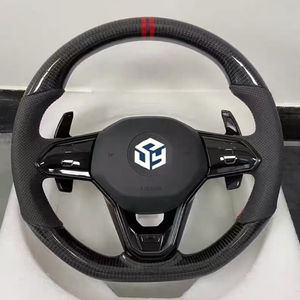 Volant sport personnalisé en fibre de carbone avec palettes de changement de vitesse LED pour VW Volkswagen MK5 Series <span class=keywords><strong>Golf</strong></span> <span class=keywords><strong>GTI</strong></span> R32 Passat R36 Polo - Product Image 1