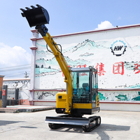 Mini-excavatrice sur chenilles de 3,5 tonnes, moteur Euro V EPA, certifiée CE ISO, pour travaux agricoles, de jardinage et de construction, excavatrice chinoise