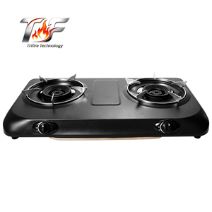 トリファイヤー ベストセラー 東南アジア向け ビルトイン2バーナー 4.5KW ハイパワー ブラックステンレス鋼 LPG/天然ガス ポータブルガスコンロ - Product Image 3