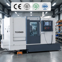 Tour à lit incliné TCK56A WOJIE CNC, machine de tournage CNC à succès avec mandrin hydraulique à vendre