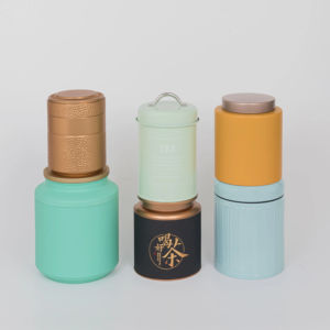 Grande boîte de rangement ronde en métal personnalisée avec couvercle imprimé pour cadeau alimentaire à biscuits, gâteaux et biscuits - Product Image 1