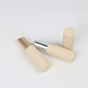 Envase de lápiz labial vacío, beige, redondo, con imán, para maquillaje de labios - Product Image 1