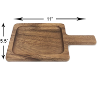 Plateau de service rectangulaire moderne en bambou naturel pour aliments, boissons, décoration, maison, cuisine, salle de bain, table basse, lit
