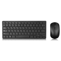MQ Wireless 2.4G LED Backlit Mini Keyboard dan Mouse Combo 1600 DPI Desain Ergonomis untuk PC Laptop