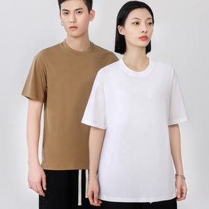 220g cotone Plus Size <span class=keywords><strong>camicie</strong></span> da <span class=keywords><strong>uomo</strong></span> a <span class=keywords><strong>manica</strong></span> <span class=keywords><strong>corta</strong></span> in cotone t-Shirt allenamento donna allenamento traspirante palestra blu t-Shirt D7077 - Product Image 2