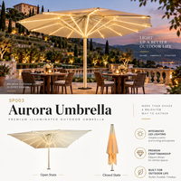 Auvent rétractable motorisé de qualité supérieure, entièrement en cassette, imperméable, en aluminium, pour l'extérieur, avec éclairage LED et télécommande WiFi
