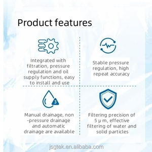 Bộ lọc khí nén điều chỉnh bộ phận kết hợp bôi trơn, G1/2 G1/4 G3/8 G1/8, cho hệ thống khí nén - Product Image 2