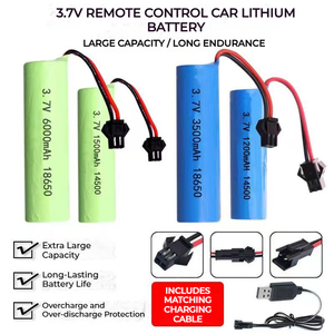 リチウムイオン3.7V 14500 18650充電式リチウム電池円筒型S900 FT008リモートコントロールヘリコプターボート子供用おもちゃ - Product Image 3