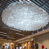 Décoration de plafond de mariage de luxe personnalisée de haute qualité, rideau en papier texturé ignifuge et résistant au feu, suspension de plafond