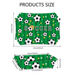 Caja de Papel para Frituras y Hamburguesas con Diseño de Partido de Fútbol Americano 2026 para Fanáticos del Fútbol - Product Image 6