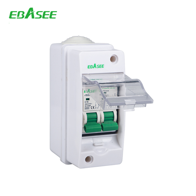 Home Use Mini Circuit Breaker Types Plastic Power Distribution Box 2-3way