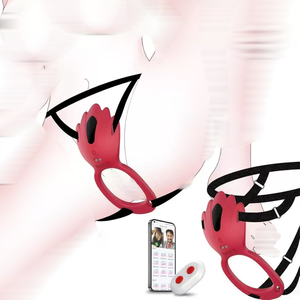 Vendita calda vibratore da donna con collant Strap-On con APP telecomando per massaggio vaginale clitorideo BDSM <span class=keywords><strong>Sex</strong></span> Toys - Product Image 1