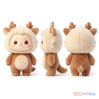 Peluche de Noël en forme de renne au design original, adorable animal en peluche, fabrication OEM/ODM personnalisée pour les fêtes