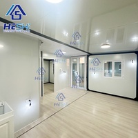Maison préfabriquée personnalisée en conteneur extensible de 20 pieds ou 40 pieds, maison préfabriquée extérieure, 5 chambres, maison portable
