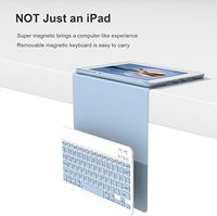 Keyboard Bluetooth Nirkabel ABS Slim Portable Harga Terjangkau Magic Keyboard Smart Folio Keyboard case untuk ipad Pro 11 air 10.5