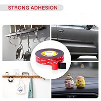 Ruban adhésif double face en mousse PE souple de 2 mm d'épaisseur pour montage extérieur automobile, colle thermofusible D/S, pour scellage de sacs