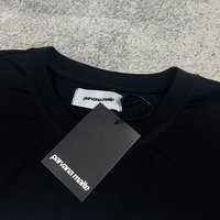 Ensemble de t-shirts pour hommes en coton 100% 230 g/m², design personnalisé, noir, coupe courte et oversize