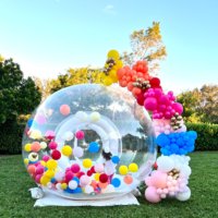 Géante Maison Bulle Tente Gonflable en PVC Transparent, Dôme Igloo en Cristal pour Enfants, Mariages, Fêtes, et Amusement en Extérieur