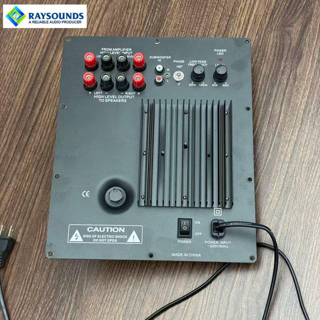 100W Subwoofer Plate Amplifier Board with Toroidal Transformer High Level Input Output for Active Sub Bass Speaker